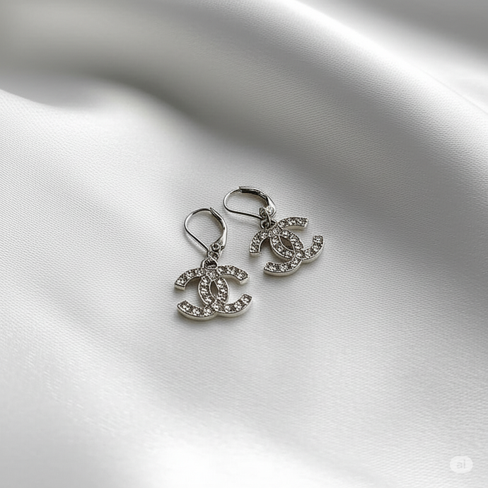 Silver Handmade Zipper Pull Earrings