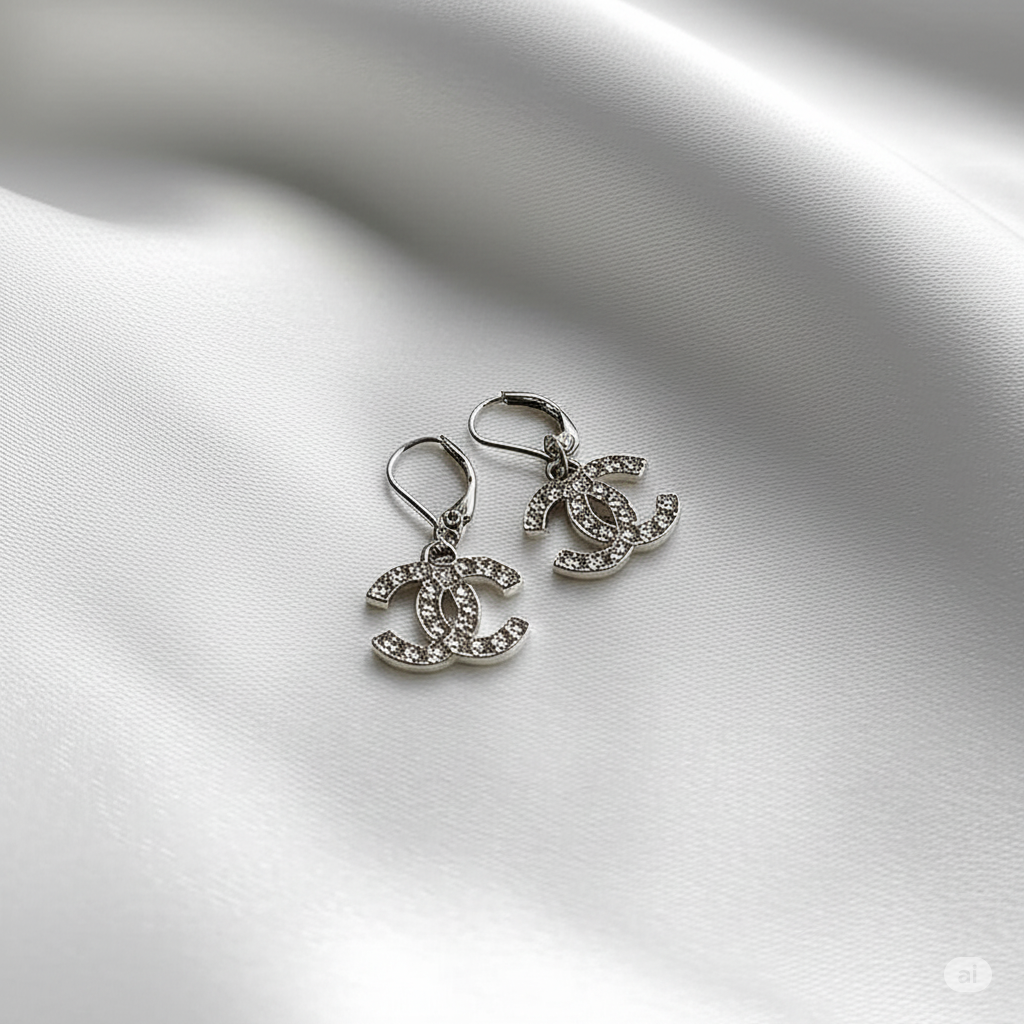 Silver Handmade Zipper Pull Earrings