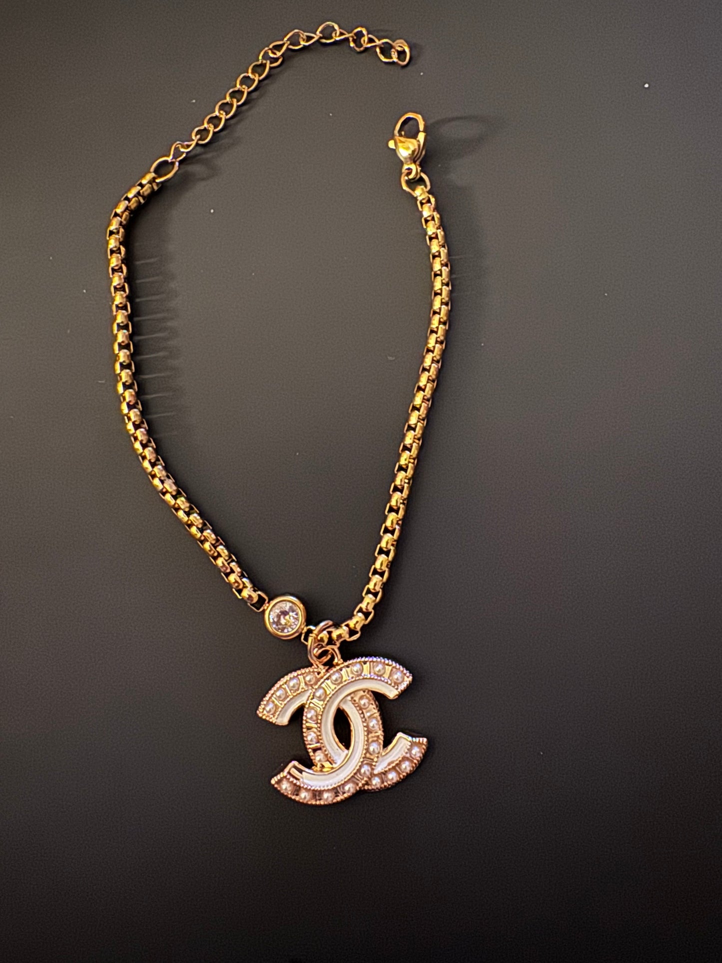 Handmade stampted designer zipper pull Bracelet