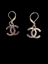 Load image into Gallery viewer, Handmade golden Zipper Pull Earrings