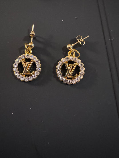 Handmade silver plated beads Bracelet & EARRINGS with designer zipper pull charm