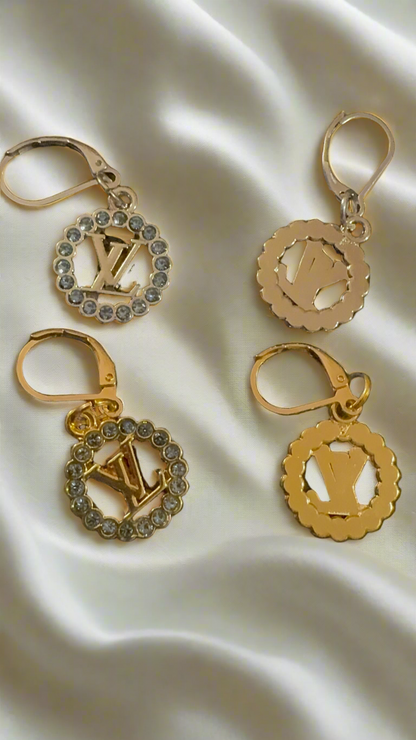 Handmade silver plated beads Bracelet & EARRINGS with designer zipper pull charm