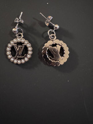 Handmade silver plated beads Bracelet & EARRINGS with designer zipper pull charm