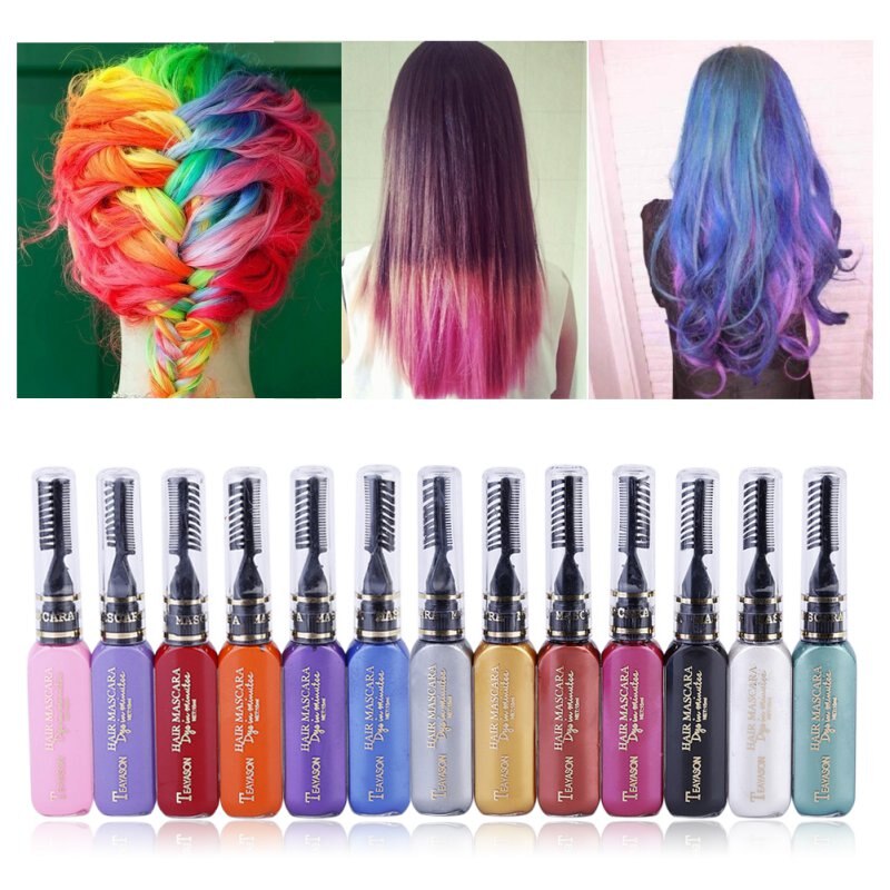 One-time Hair Temporary Color Dye (13 Colors, Non-toxic)