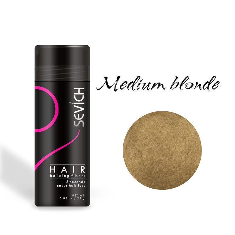 "Transform Your Hair Instantly with Hair Building Fiber Keratin Concealer Powder - Available in 10 Vibrant Colors!"