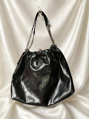Juicy Couture Black Ruched Quilted Hobo – NWT
