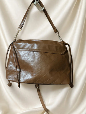 Juicy Couture Tan Ruched Quilted Hobo – NWT