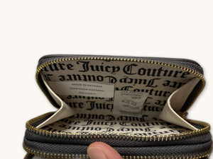 Black Zip-Around Wallet