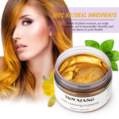 Hair Color Wax Dye Temporary Fashion (9 Colors, 120G)