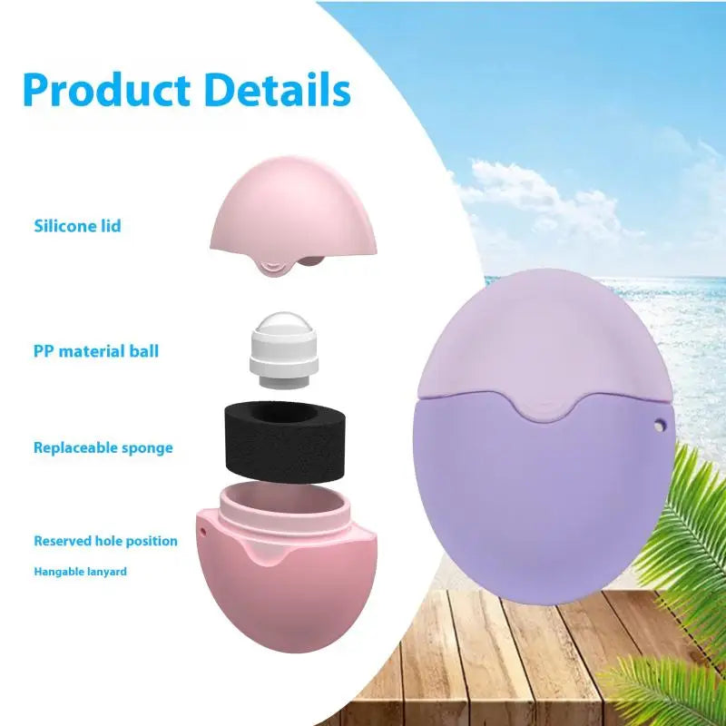 Refillable Silicone Sunscreen & Lotion Roller