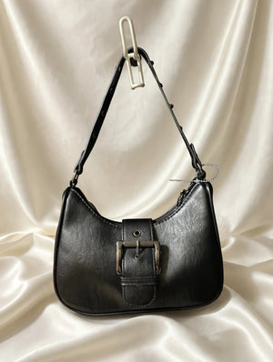 Steve Madden Black Crescent Buckle Hobo – NWT