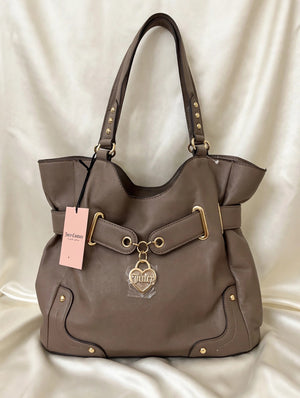 Juicy Couture Taupe Hobo Bag NWT - Grey Heart Charm Shoulder Bag