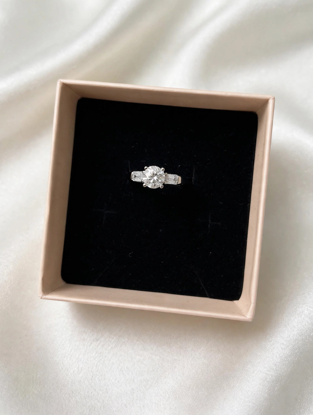 Moissanite Oval Halo Pave Band Ring