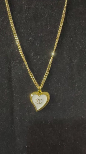 Handcrafted Designer Necklace – Zipper Pull Heart Style