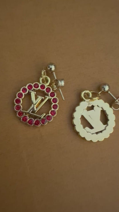 Handmade silver plated beads Bracelet & EARRINGS with designer zipper pull charm