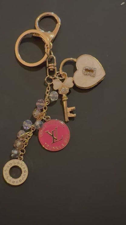 Luxury Handmade Bag Charm Keychain – Designer Zipper Pull Accessory