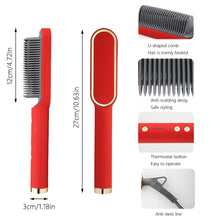 Load image into Gallery viewer, Professional Hair Straightener Tourmaline Ceramic Hair Curler Brush