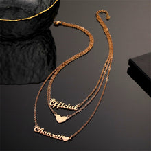 Load image into Gallery viewer, Custom Personalized Name Necklace Stainless Steel Multilayer Name with Crown Necklaces