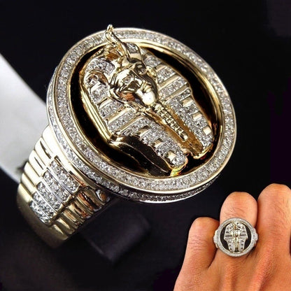 Egyptian King Diamond Ring