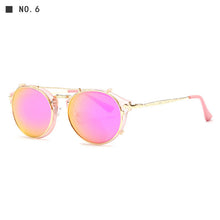 Load image into Gallery viewer, Metal Sunglasses Round Ladies Outdoor Sunglasses Sets Anti-UV Glasses