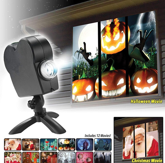 Halloween Christmas Laser Projector 12 Movies
