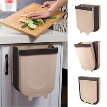 Load image into Gallery viewer, Creative Wall Mounted Foldable Hanging Trash Cabinet Door Waste Bin