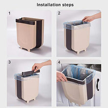 Load image into Gallery viewer, Creative Wall Mounted Foldable Hanging Trash Cabinet Door Waste Bin