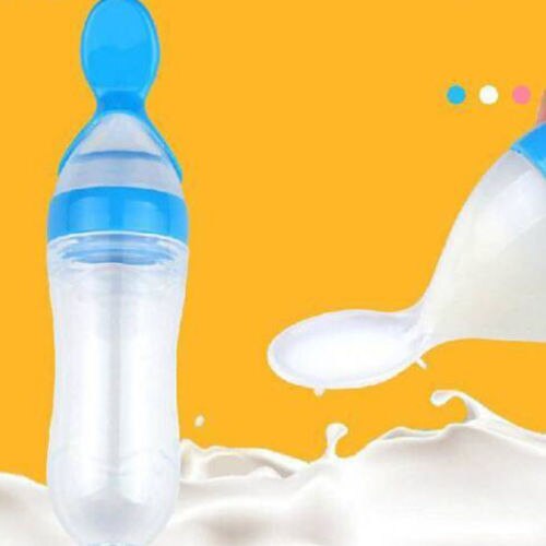Safety Infant Baby Silicone Feeding With Spoon