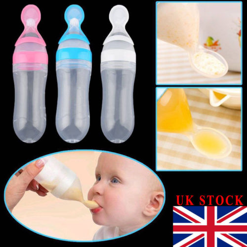 Safety Infant Baby Silicone Feeding With Spoon