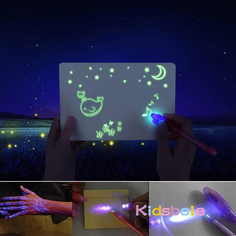 A3 Big Light Luminous Drawing Board for Kids - MomProStore 