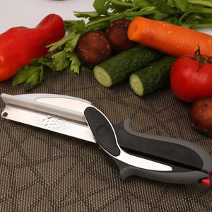 Stainless Steel Clever Cutter 2 in 1