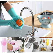 Load image into Gallery viewer, Hygiene Sillicon scrub kitchen gloves