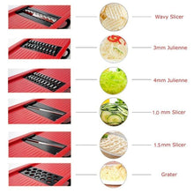 Load image into Gallery viewer, 6x Blades Stainless Steel Vegetable Slicers - MomProStore 