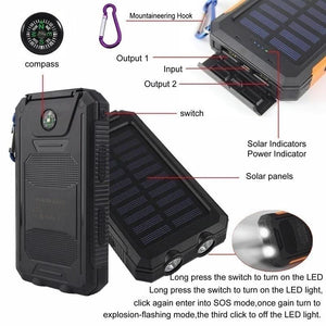 Waterproof Solar Power Bank - MomProStore 