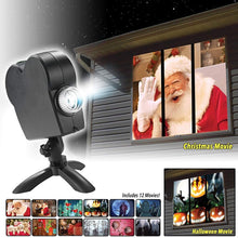 Load image into Gallery viewer, Christmas Halloween Laser Projector 12 Movies Disco Light