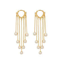 Load image into Gallery viewer, Fashion Multiple Pearl Tassel Earrings