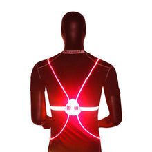 Load image into Gallery viewer, Light Up led safety bike vest Outdoor 360 Reflective LED Flash Driving Vest High For Night Running