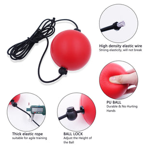 Workout Home Gym Equipment Boxing Reflex Ball PU Quick Punching Ball