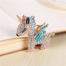 Load image into Gallery viewer, Crystal Rhinestone Unicorn Keychain - Women&#39;s Bag Decoration