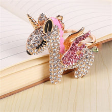 Load image into Gallery viewer, Crystal Rhinestone Unicorn Keychain - Women&#39;s Bag Decoration