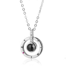 Load image into Gallery viewer, 100 languages I love you Projection Pendant Necklace - MomProStore 