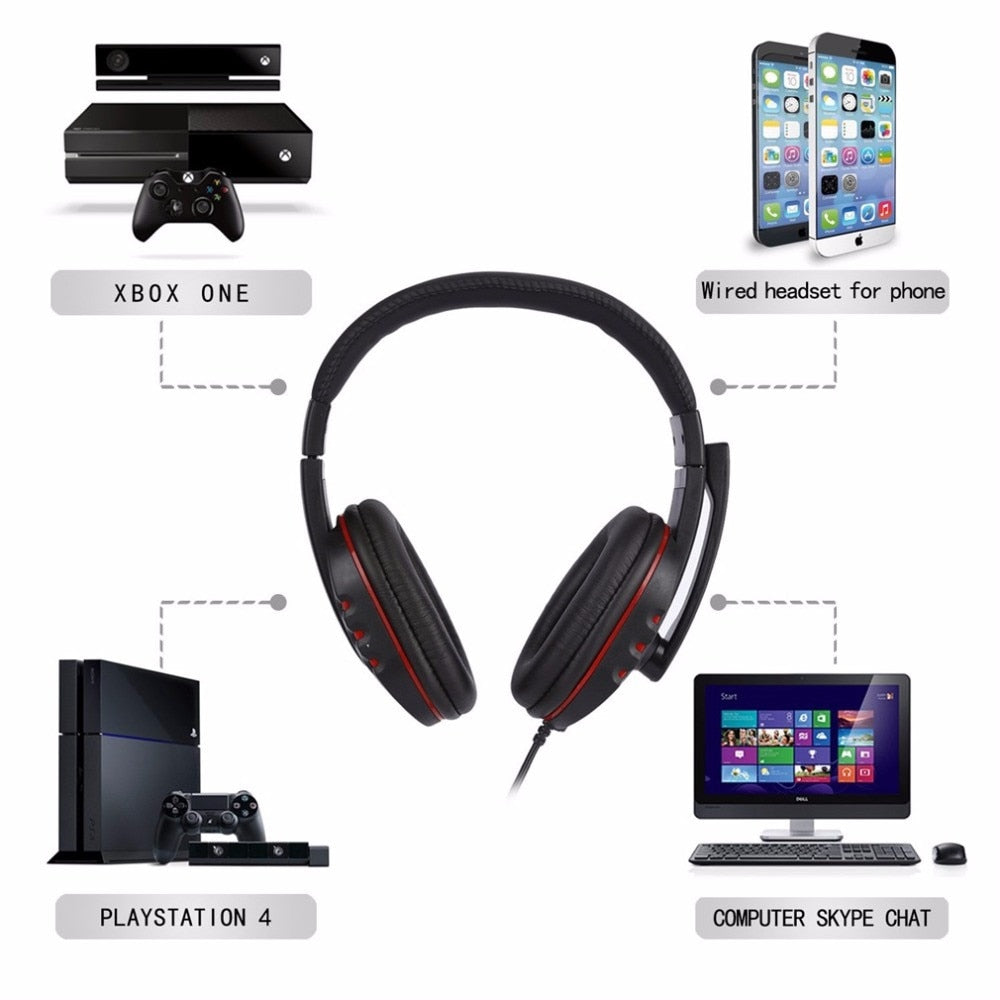 Ps4 Xbox Wired Gaming Headset with Microphone - MomProStore 