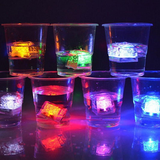 12 Pcs Glowing Luminous  LED Ice Cubes - MomProStore 
