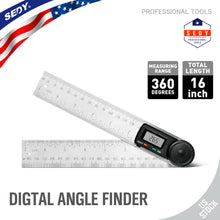 Load image into Gallery viewer, Electronic Digital Angle Finder 8&quot; Protractor Ruler Stainless LCD