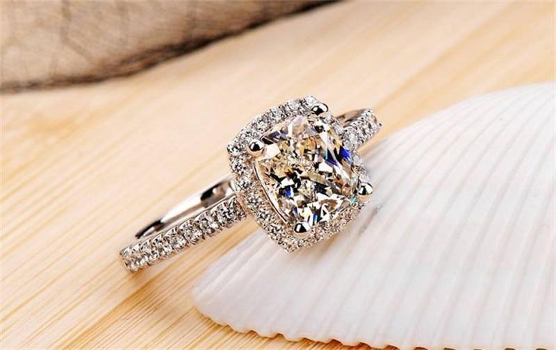 Bridal Wedding Ring 925 Sterling Silver Rings - MomProStore 