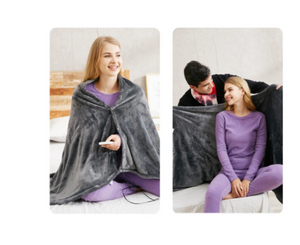 Usb Heated Warm Shawl Heated Plush Blanket