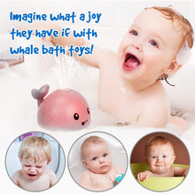 Load image into Gallery viewer, Automatic Water Spray Colorful Led Whale Bath Toy