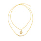 Statement 24K Gold Plated Pendant Necklace