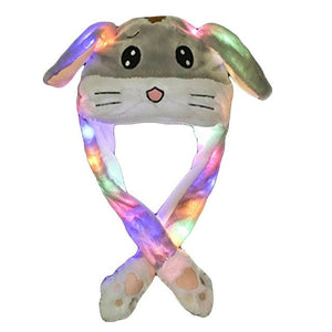 Funny Lighting Hat Cute Rabbit Ears Plush Ears - MomProStore 