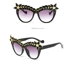 Load image into Gallery viewer, Oversized Luxury Cat Eye Diamond Sunglasses Rhinestone Bling Shades